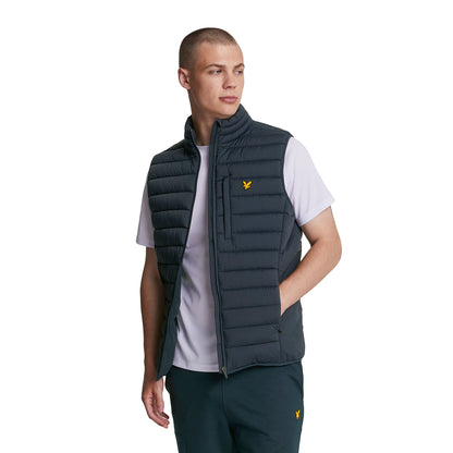 Dark Navy - Side - Lyle & Scott Mens Fly Fleece Shorts