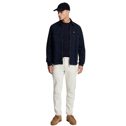 Dark Navy - Side - Lyle & Scott Mens Harrington Soft Shell Jacket