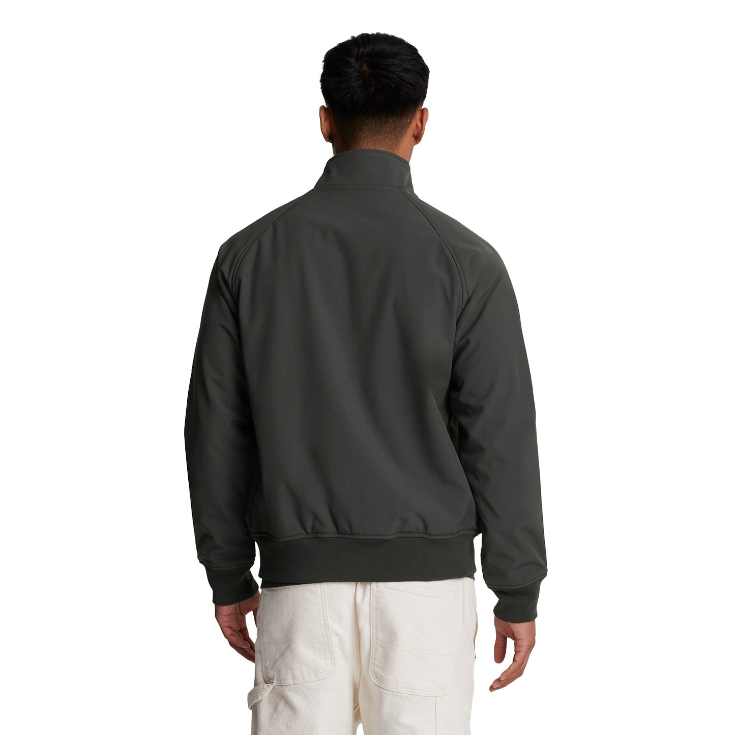 Gunmetal - Back - Lyle & Scott Mens Harrington Soft Shell Jacket