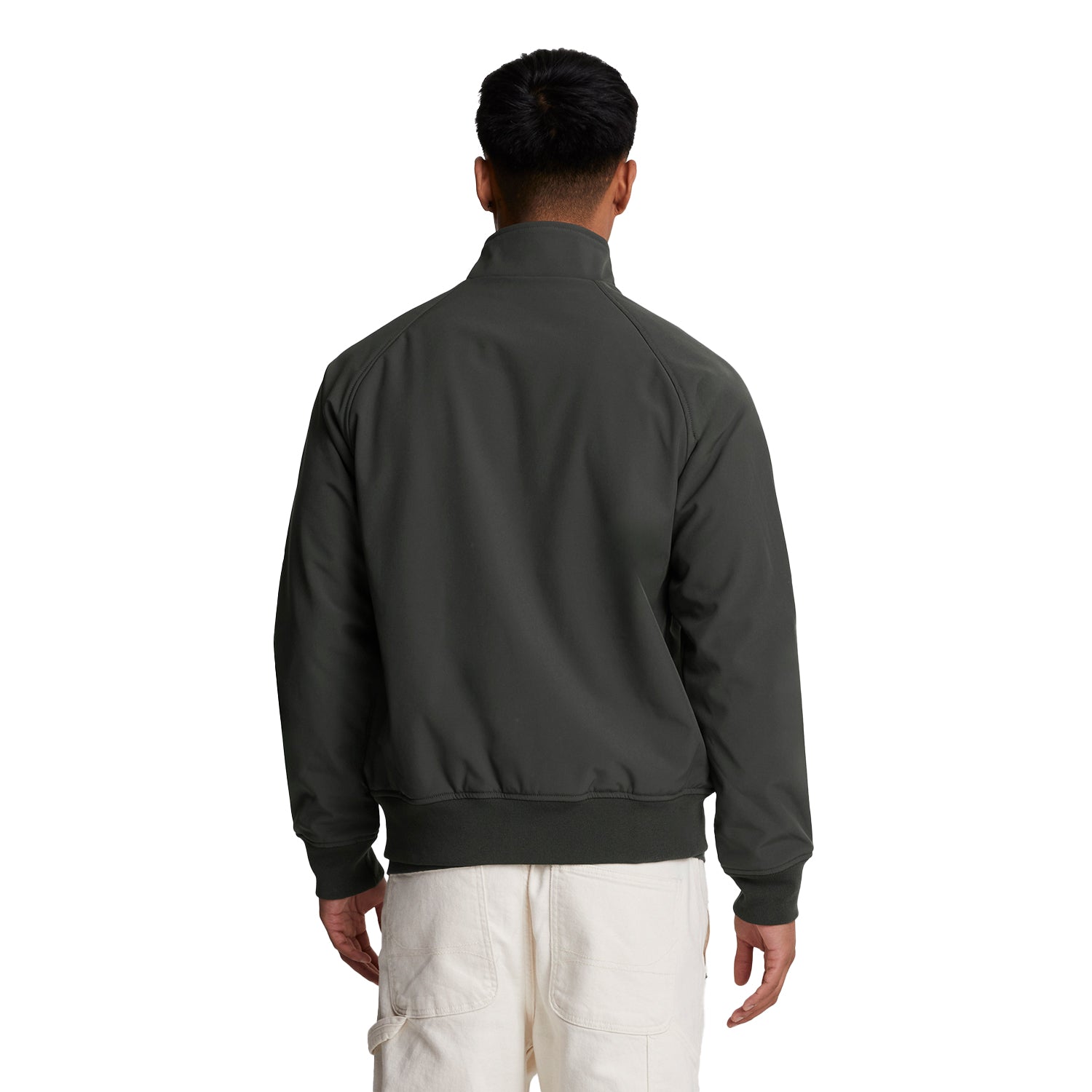 Gunmetal - Back - Lyle & Scott Mens Harrington Soft Shell Jacket
