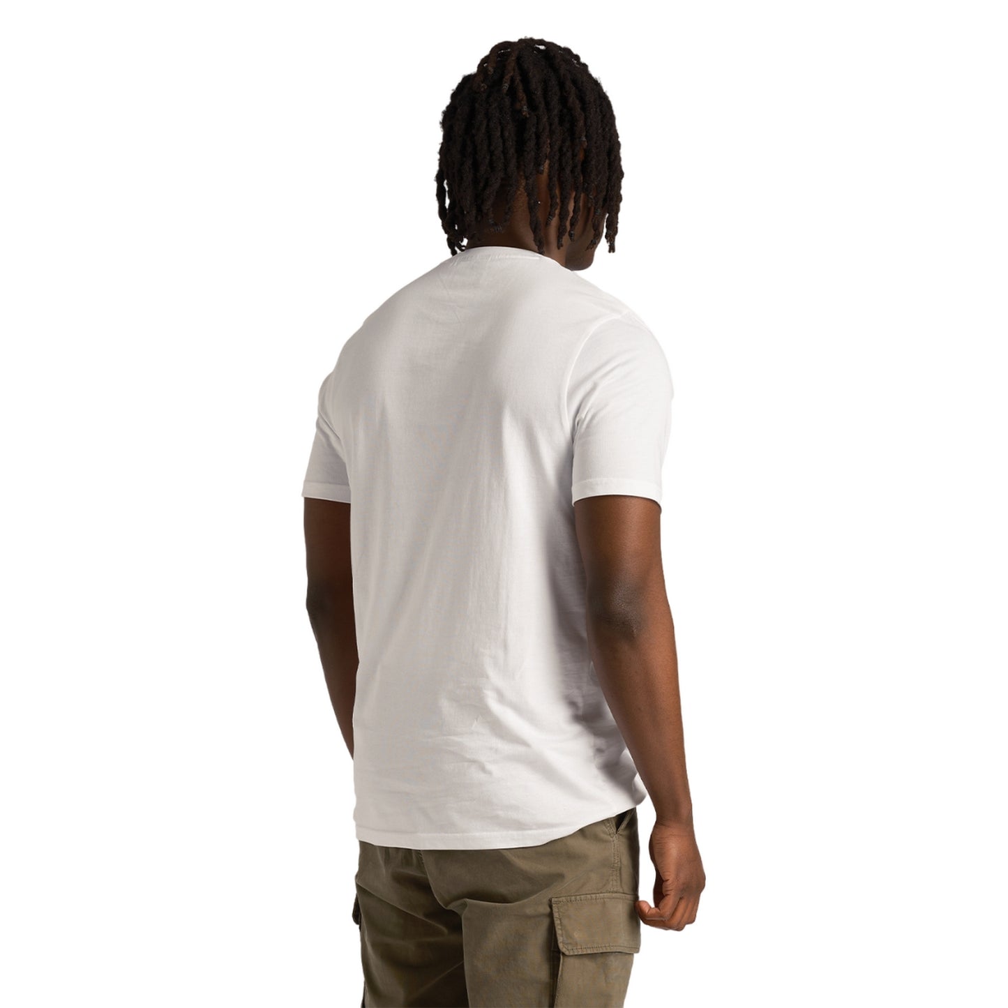 White - Lifestyle - Lyle & Scott Mens 1874 Printed Regular T-Shirt