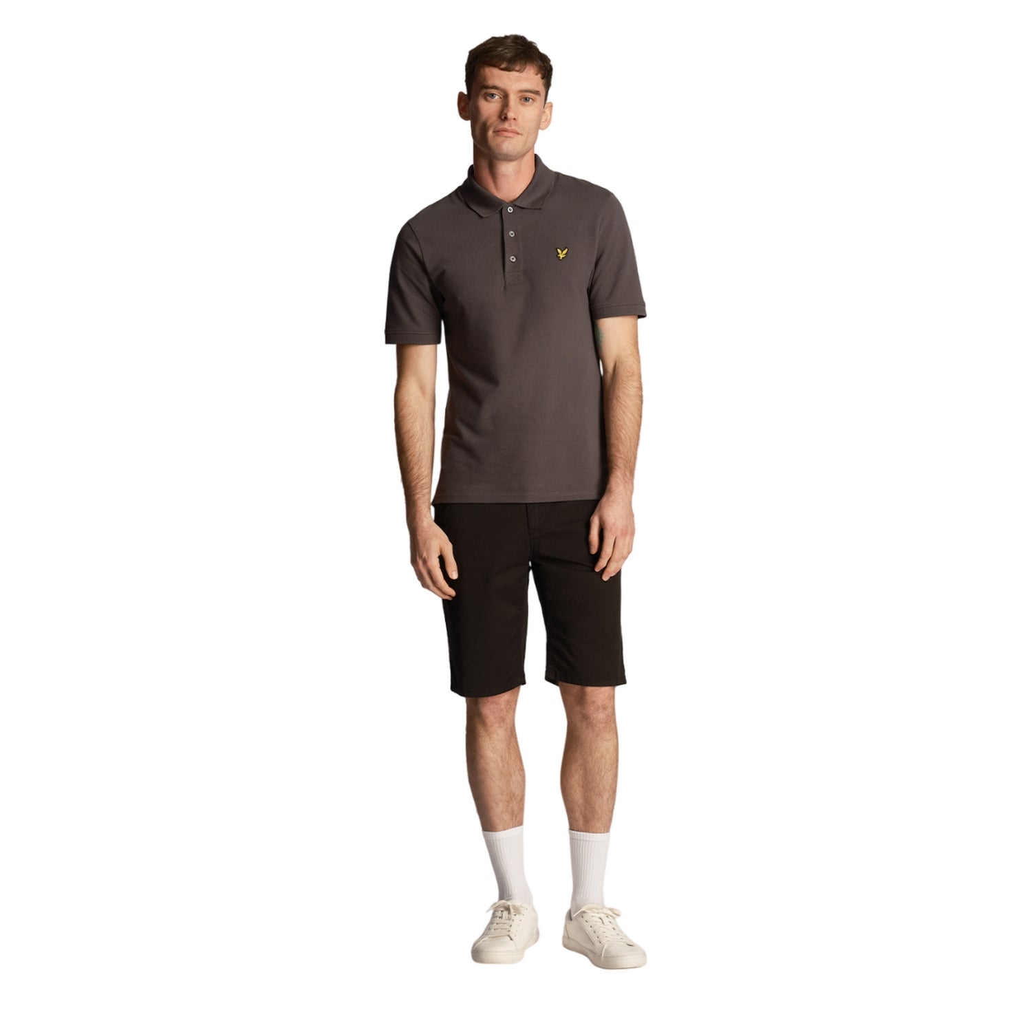 Jet Black - Side - Lyle & Scott Mens Anfield Shorts