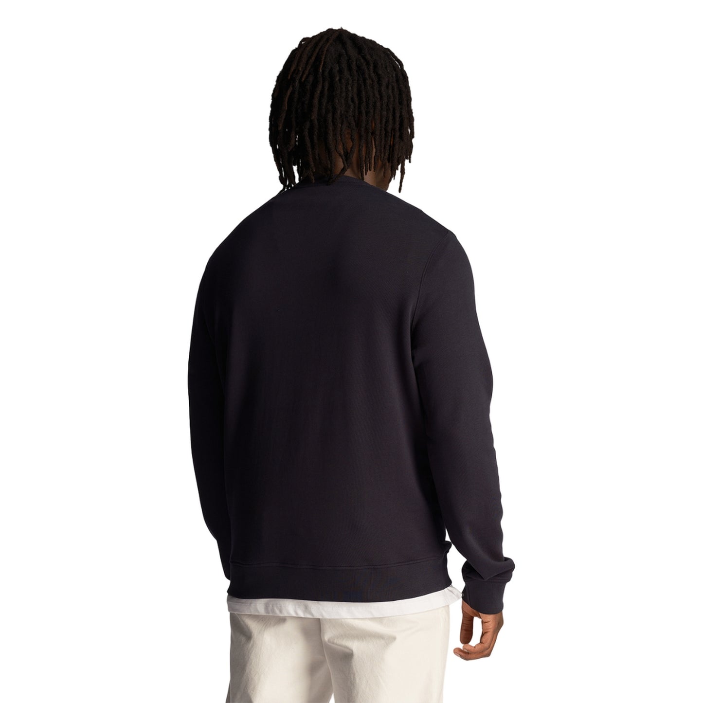 Dark Navy - Back - Lyle & Scott Mens 1874 Printed Sweatshirt