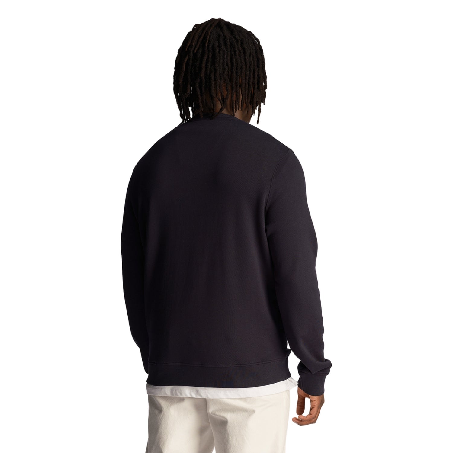Dark Navy - Back - Lyle & Scott Mens 1874 Printed Sweatshirt