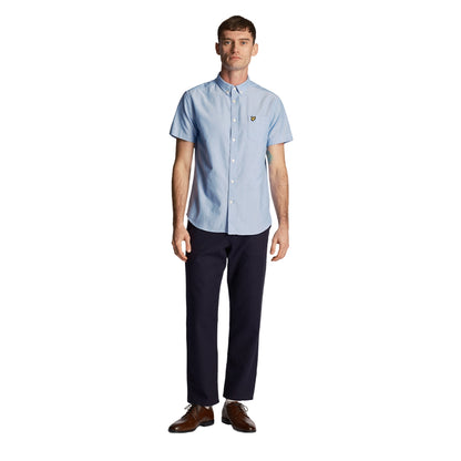 Riviera - Side - Lyle & Scott Mens Oxford Short-Sleeved Shirt