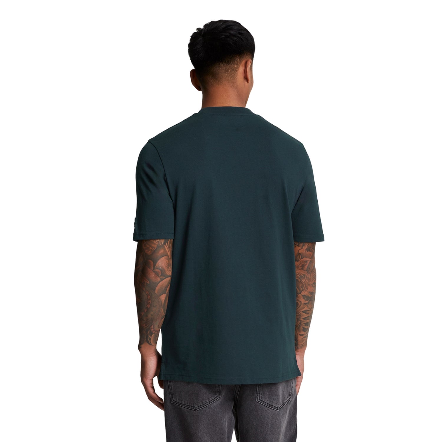 Dark Navy - Back - Lyle & Scott Mens A Guide To Scotland Graphic Print T-Shirt