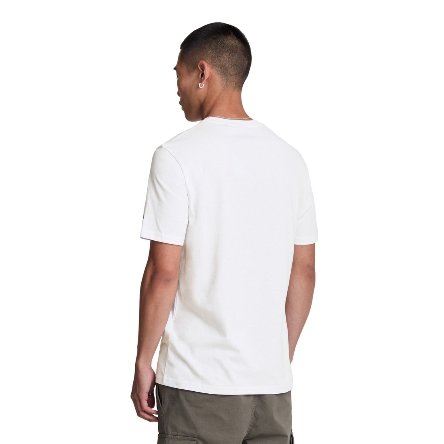 White - Back - Lyle & Scott Mens Anatomy Of Type Graphic Print T-Shirt