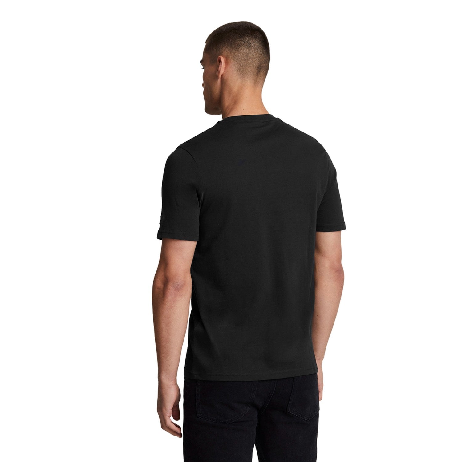 Jet Black - Back - Lyle & Scott Mens Anatomy Of Type Graphic Print T-Shirt