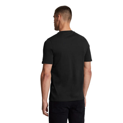 Jet Black - Back - Lyle & Scott Mens Anatomy Of Type Graphic Print T-Shirt
