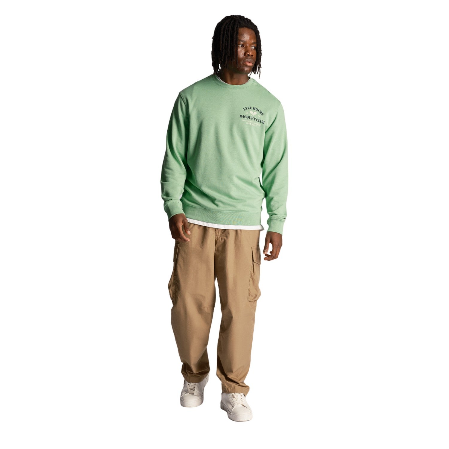 Lawn Green - Lifestyle - Lyle & Scott Mens Racquet Club Printed Sweatshirt