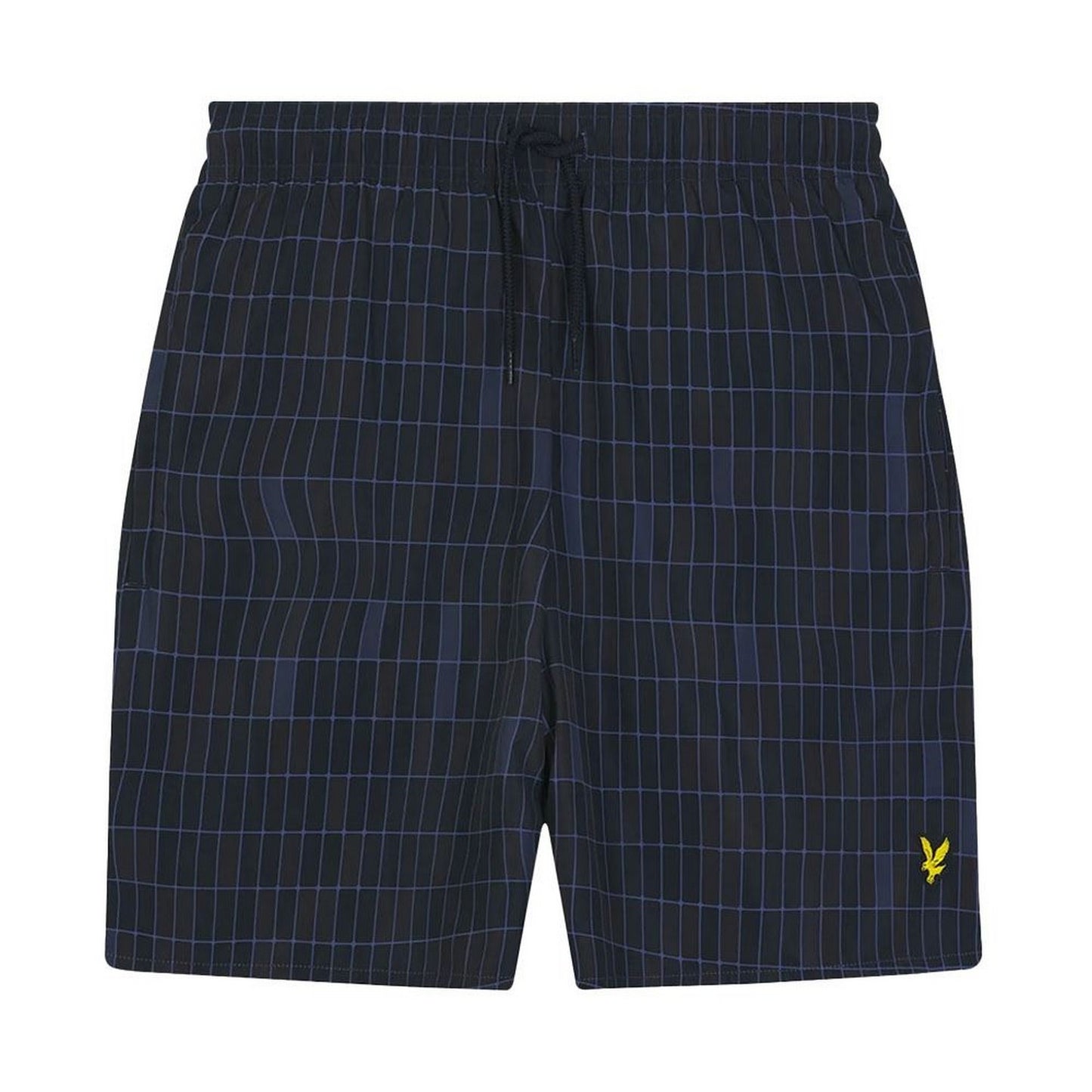 Dark Navy - Front - Lyle & Scott Mens Pool Print Swim Shorts