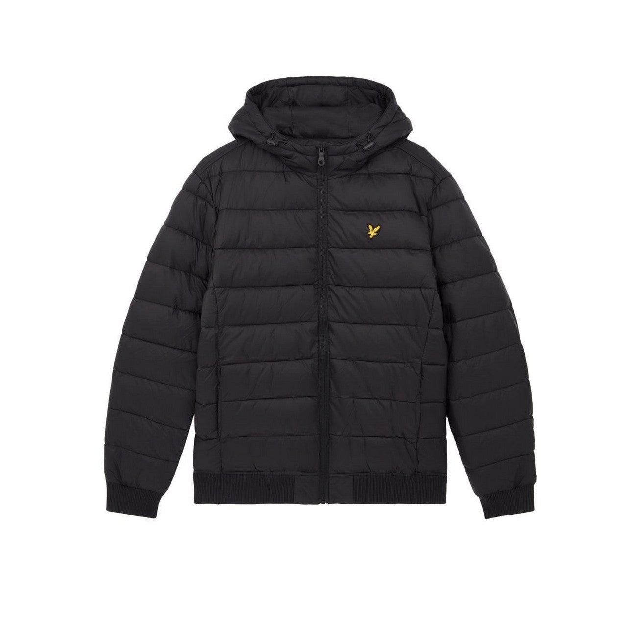 Jet Black - Front - Lyle & Scott Mens Wadded Jacket