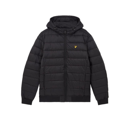 Jet Black - Front - Lyle & Scott Mens Wadded Jacket
