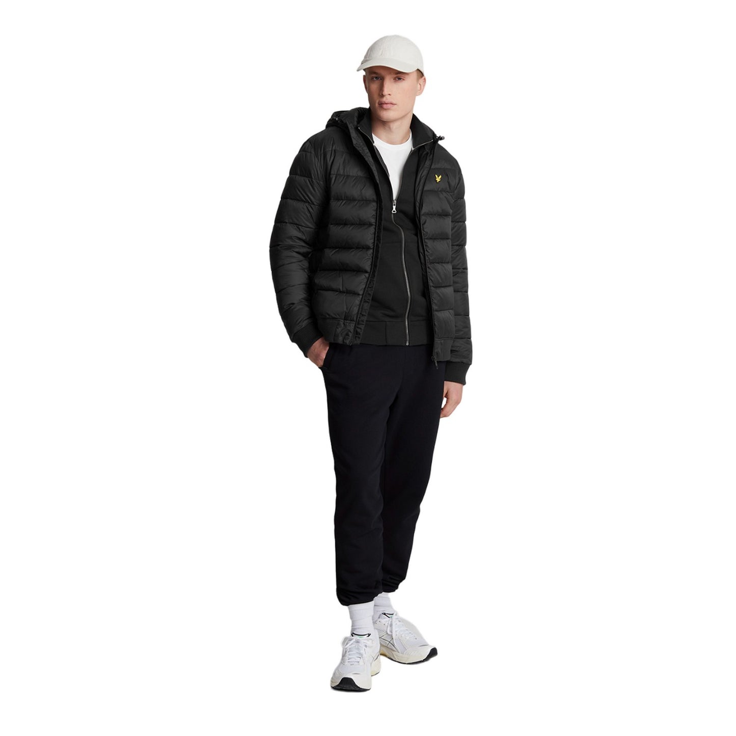 Jet Black - Lifestyle - Lyle & Scott Mens Wadded Jacket