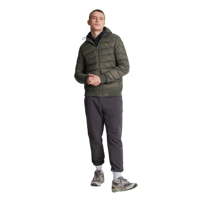 Olive - Lifestyle - Lyle & Scott Mens Wadded Jacket