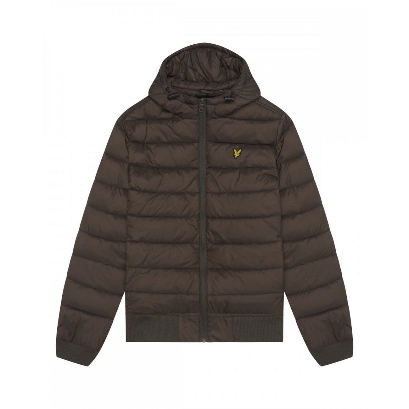 Olive - Front - Lyle & Scott Mens Wadded Jacket