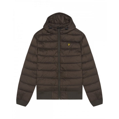Olive - Front - Lyle & Scott Mens Wadded Jacket