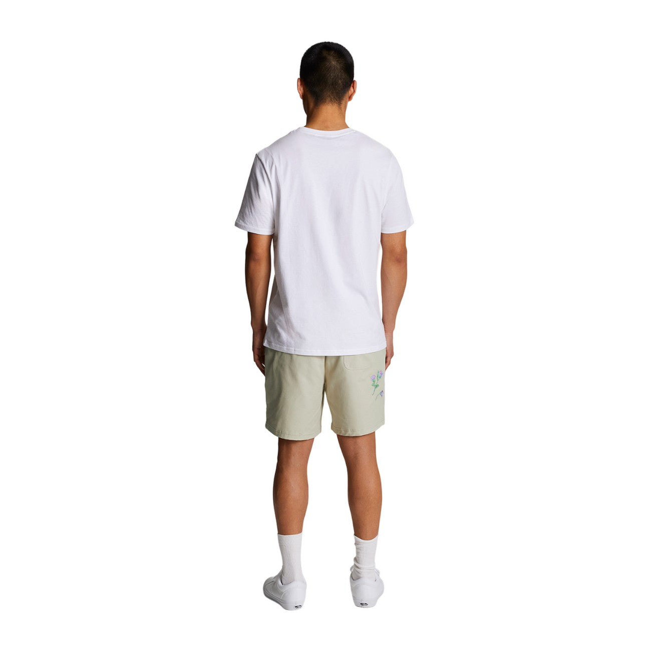 Cove - Back - Lyle & Scott Mens Thistle Club Thistle Embroidered Shorts