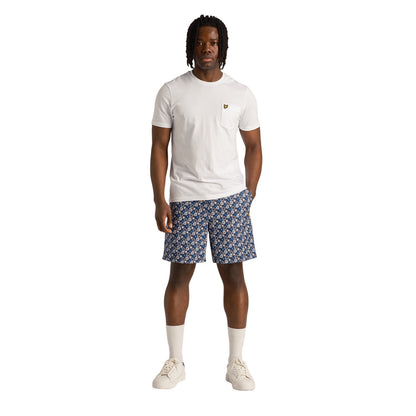 Dark Navy - Front - Lyle & Scott Mens Resort Floral Casual Shorts