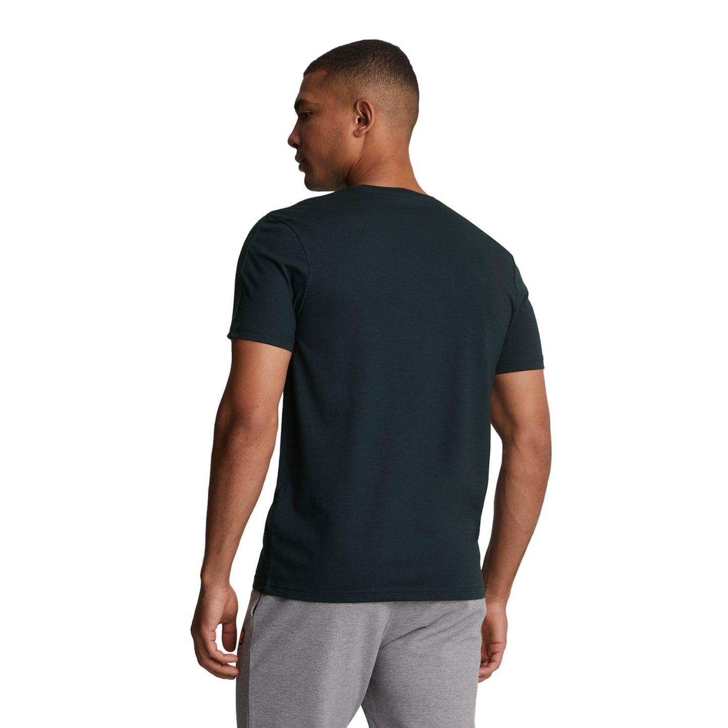 Dark Navy - Back - Lyle & Scott Mens Tape Sports T-Shirt