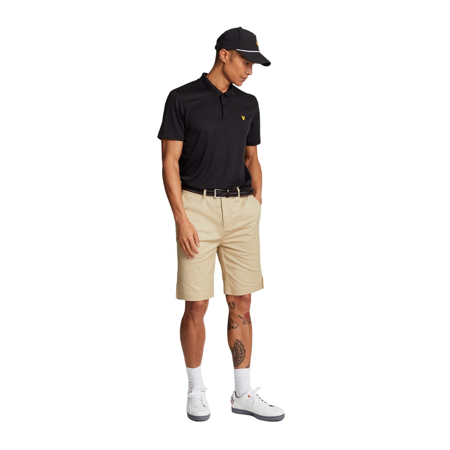 Safari - Front - Lyle & Scott Mens Chino Stretch Golf Shorts