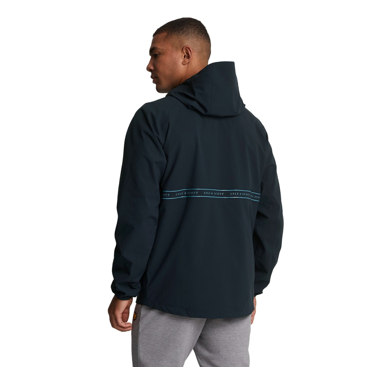 Dark Navy - Back - Lyle & Scott Mens Energy Tape Jacket