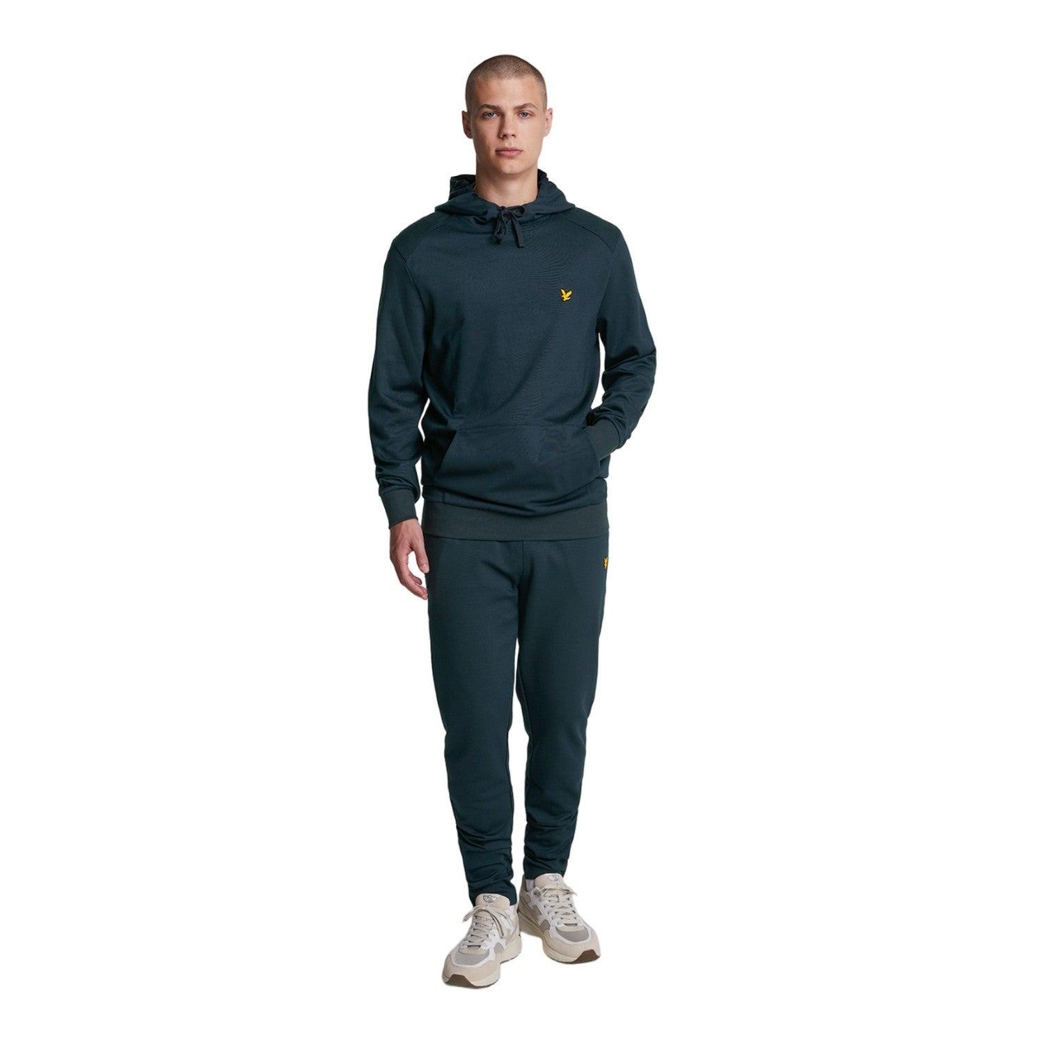 Dark Navy - Lifestyle - Lyle & Scott Mens Fly Fleece Sports Hoodie