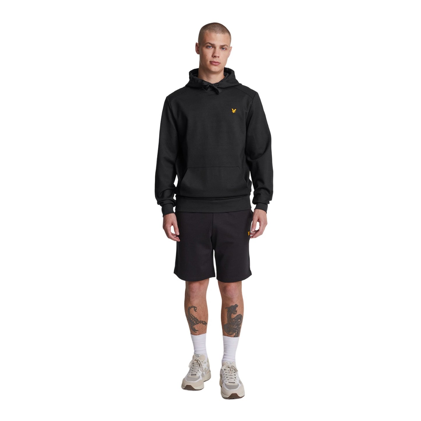 Jet Black - Lifestyle - Lyle & Scott Mens Fly Fleece Sports Hoodie
