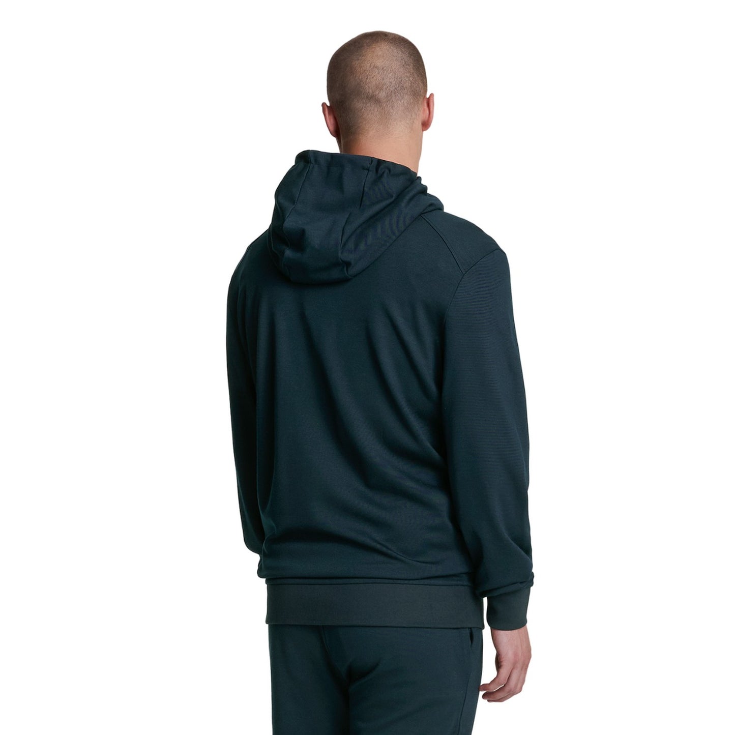 Dark Navy - Back - Lyle & Scott Mens Fly Fleece Sports Hoodie