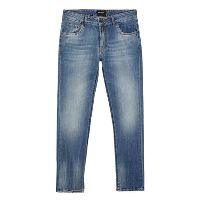 Blue Stone Wash - Front - Lyle & Scott Mens Denim Tapered Jeans