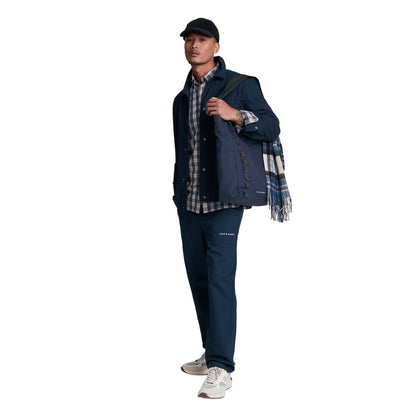 Dark Navy - Side - Lyle & Scott Mens Fatigue Tapered Trousers