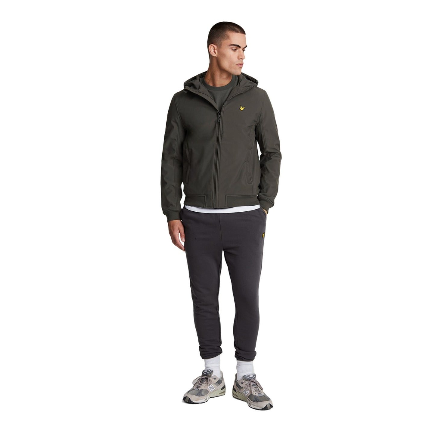 Gunmetal - Lifestyle - Lyle & Scott Mens Fleece Soft Shell Jacket
