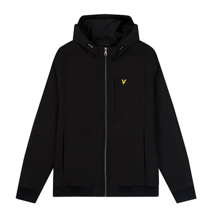 Jet Black - Front - Lyle & Scott Mens Fleece Soft Shell Jacket