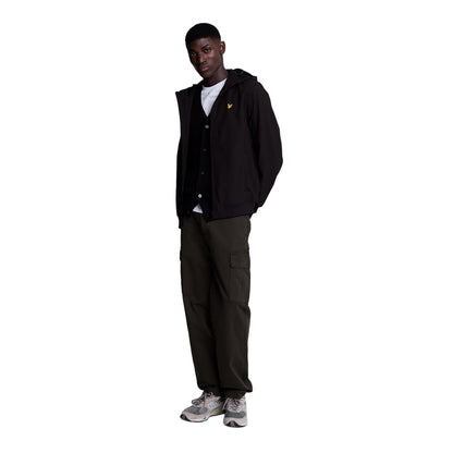 Jet Black - Lifestyle - Lyle & Scott Mens Fleece Soft Shell Jacket
