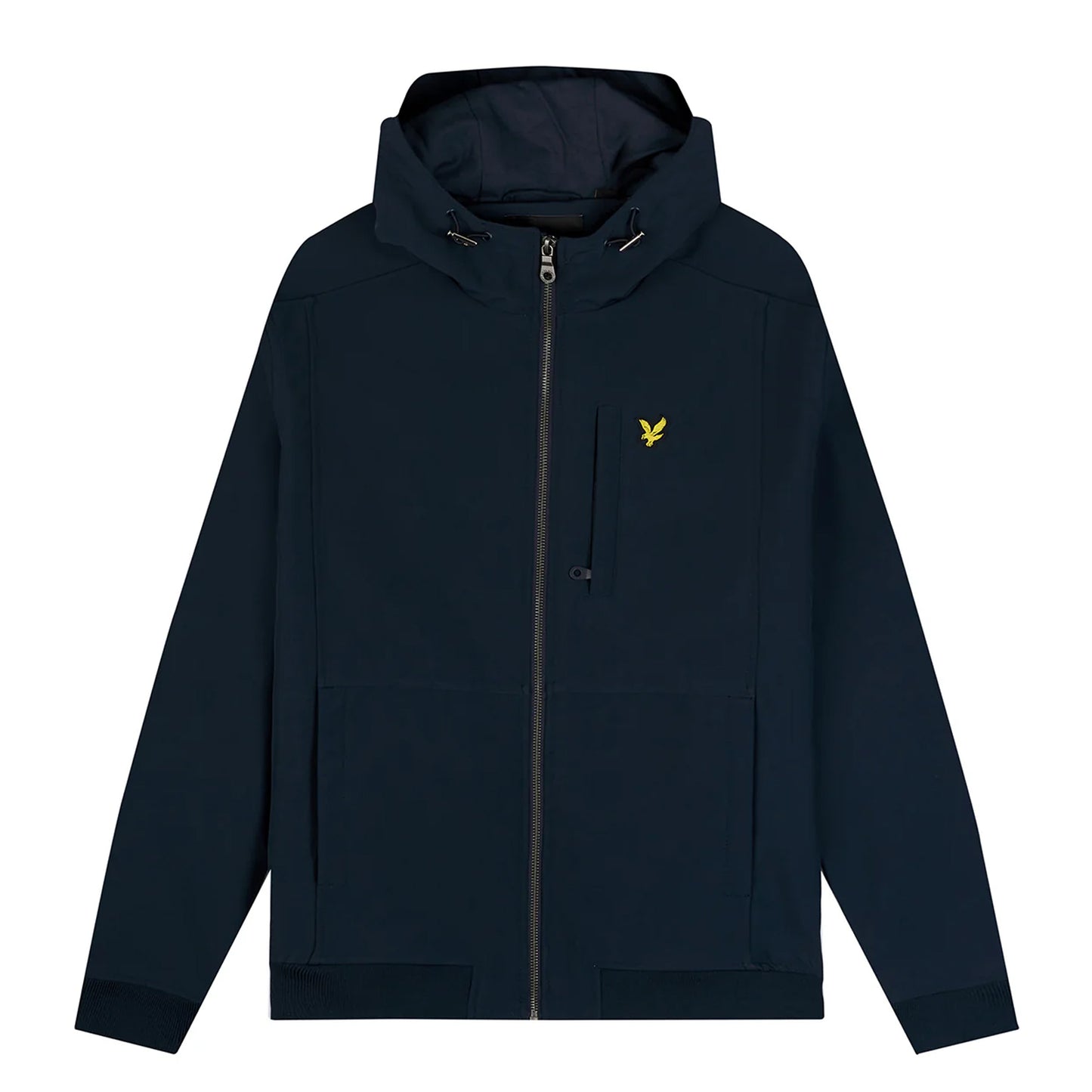 Dark Navy - Front - Lyle & Scott Mens Fleece Soft Shell Jacket
