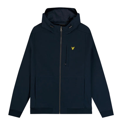 Dark Navy - Front - Lyle & Scott Mens Fleece Soft Shell Jacket