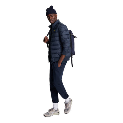 Dark Navy - Lifestyle - Lyle & Scott Mens Funnel Neck Padded Jacket