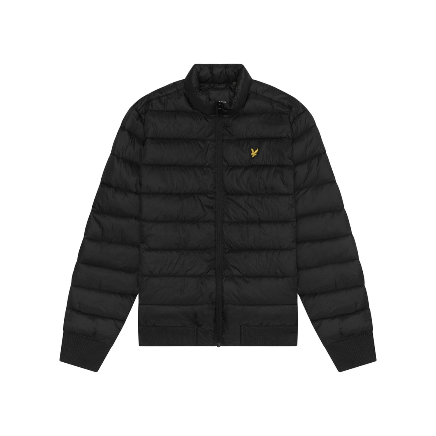 Jet Black - Front - Lyle & Scott Mens Funnel Neck Padded Jacket