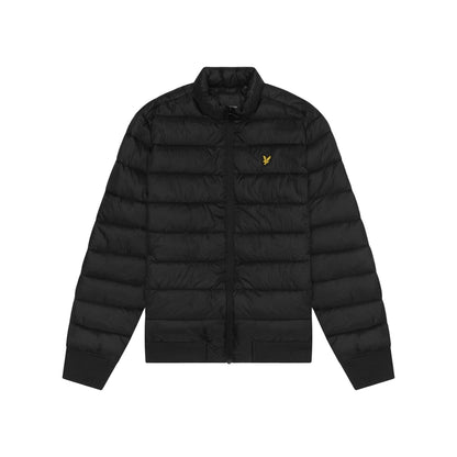 Jet Black - Front - Lyle & Scott Mens Funnel Neck Padded Jacket