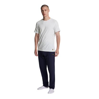White - Side - Lyle & Scott Mens Basic T-Shirt (Pack of 3)