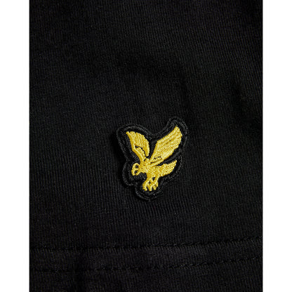 Jet Black - Back - Lyle & Scott Mens Basic T-Shirt (Pack of 3)