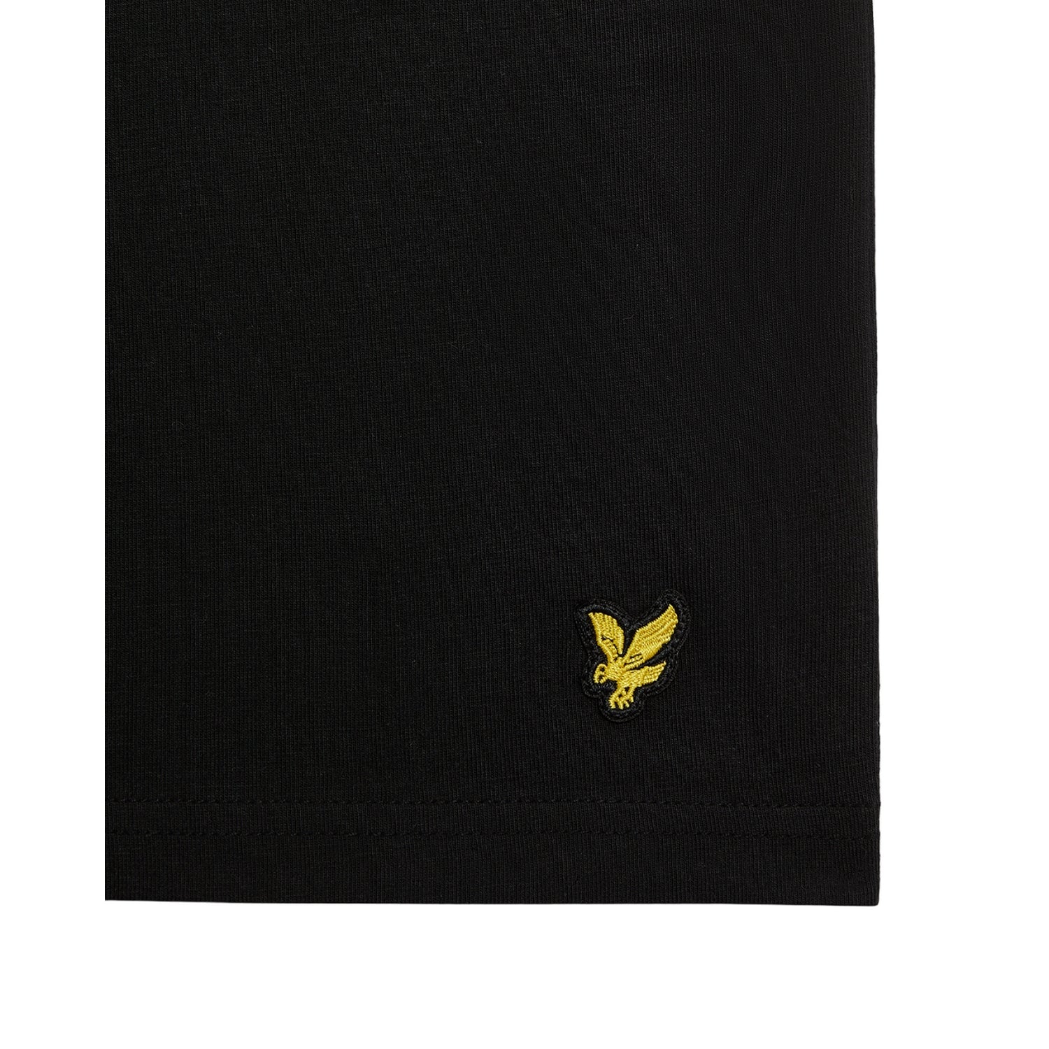 Jet Black-Jet Black Marl-Mid Grey - Back - Lyle & Scott Mens Basic T-Shirt (Pack of 3)