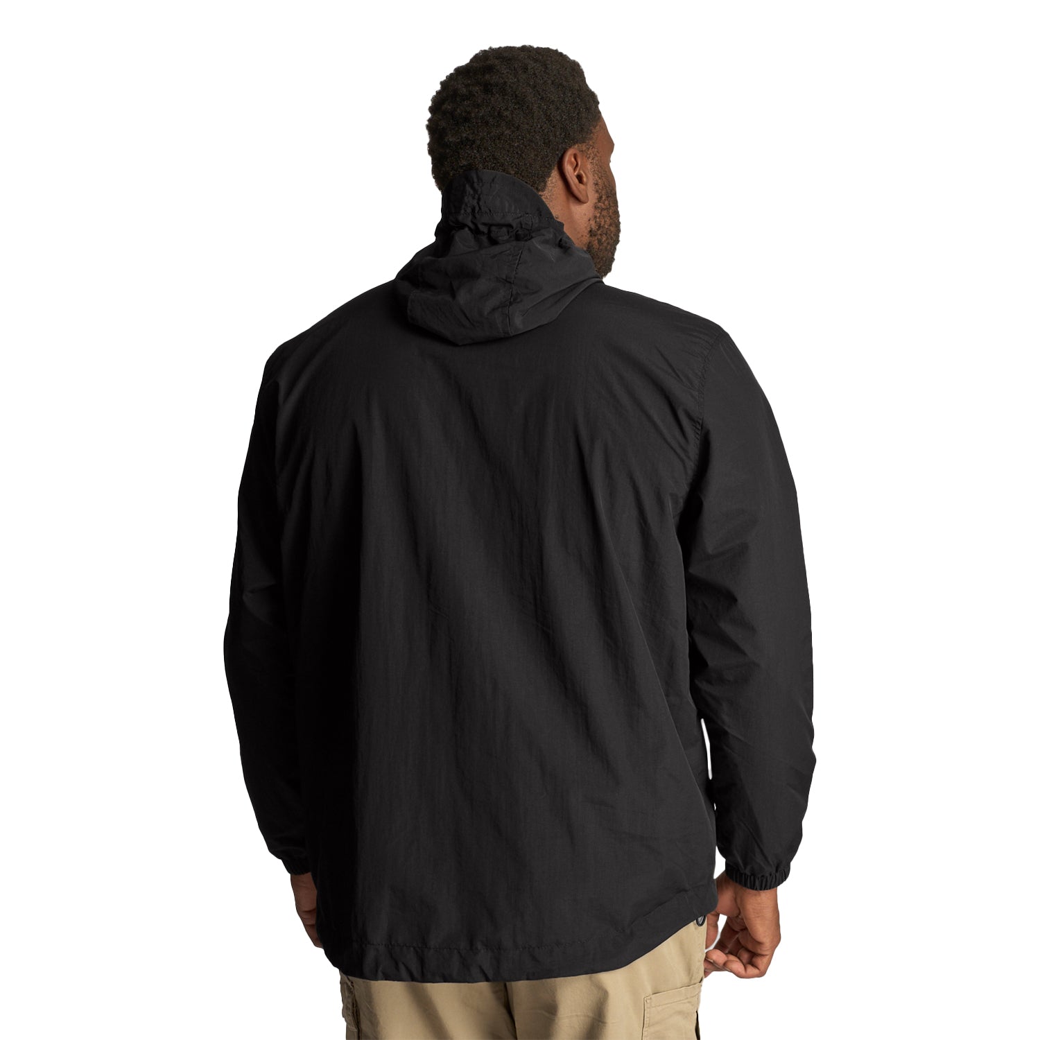 Jet Black - Back - Lyle & Scott Mens Full Zip Plus Hooded Jacket
