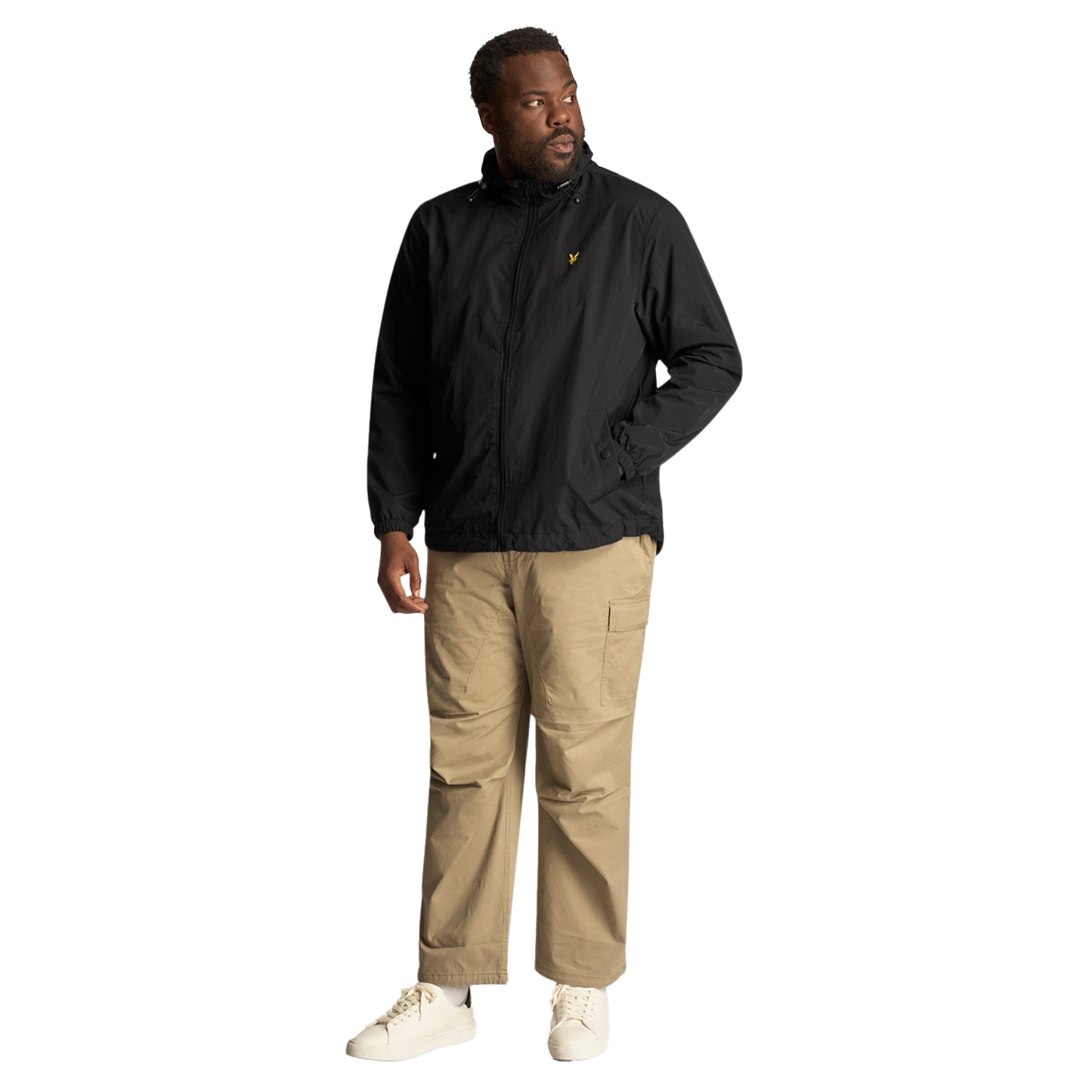 Jet Black - Lifestyle - Lyle & Scott Mens Full Zip Plus Hooded Jacket