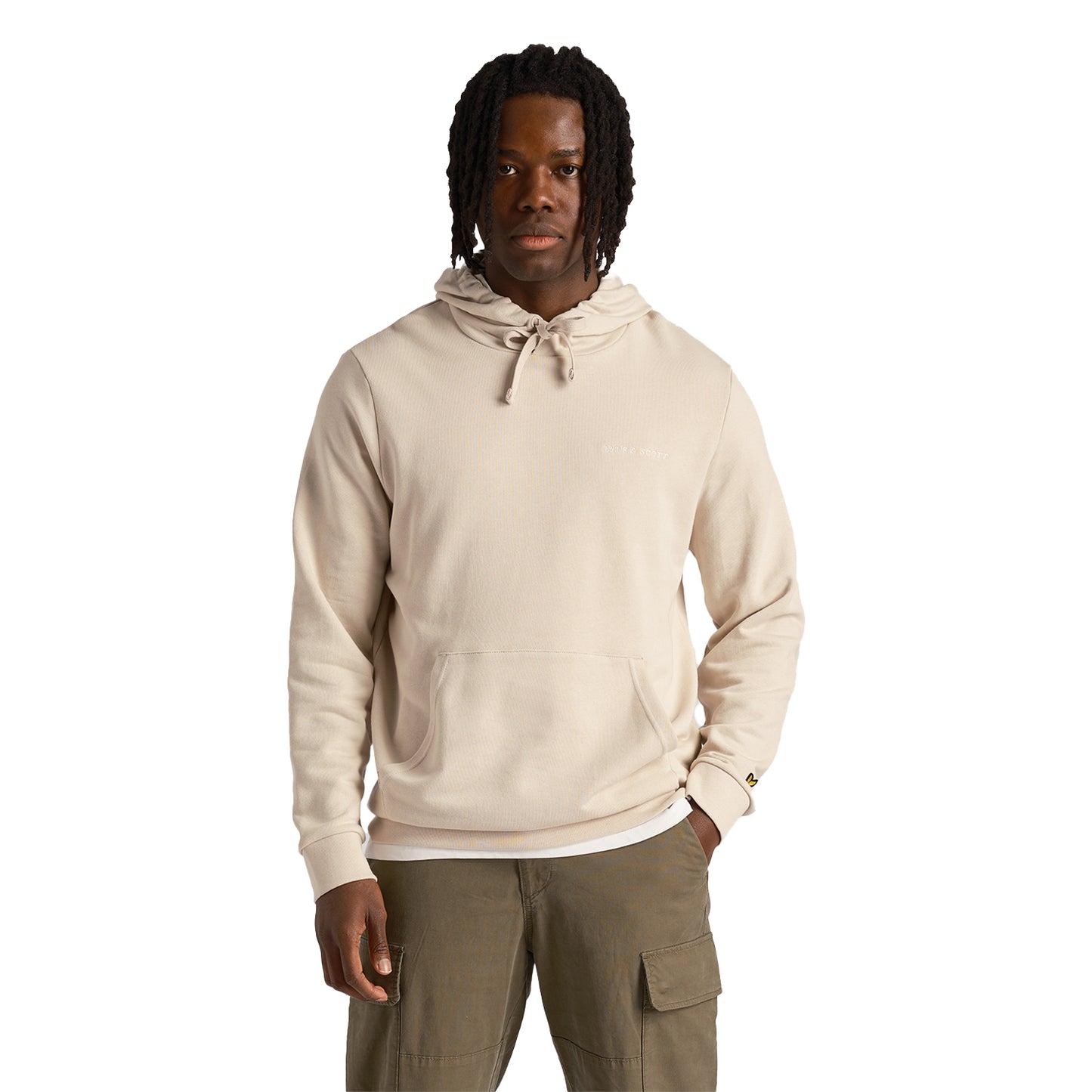 Cove - Side - Lyle & Scott Mens Embroidered Loop Back Hoodie
