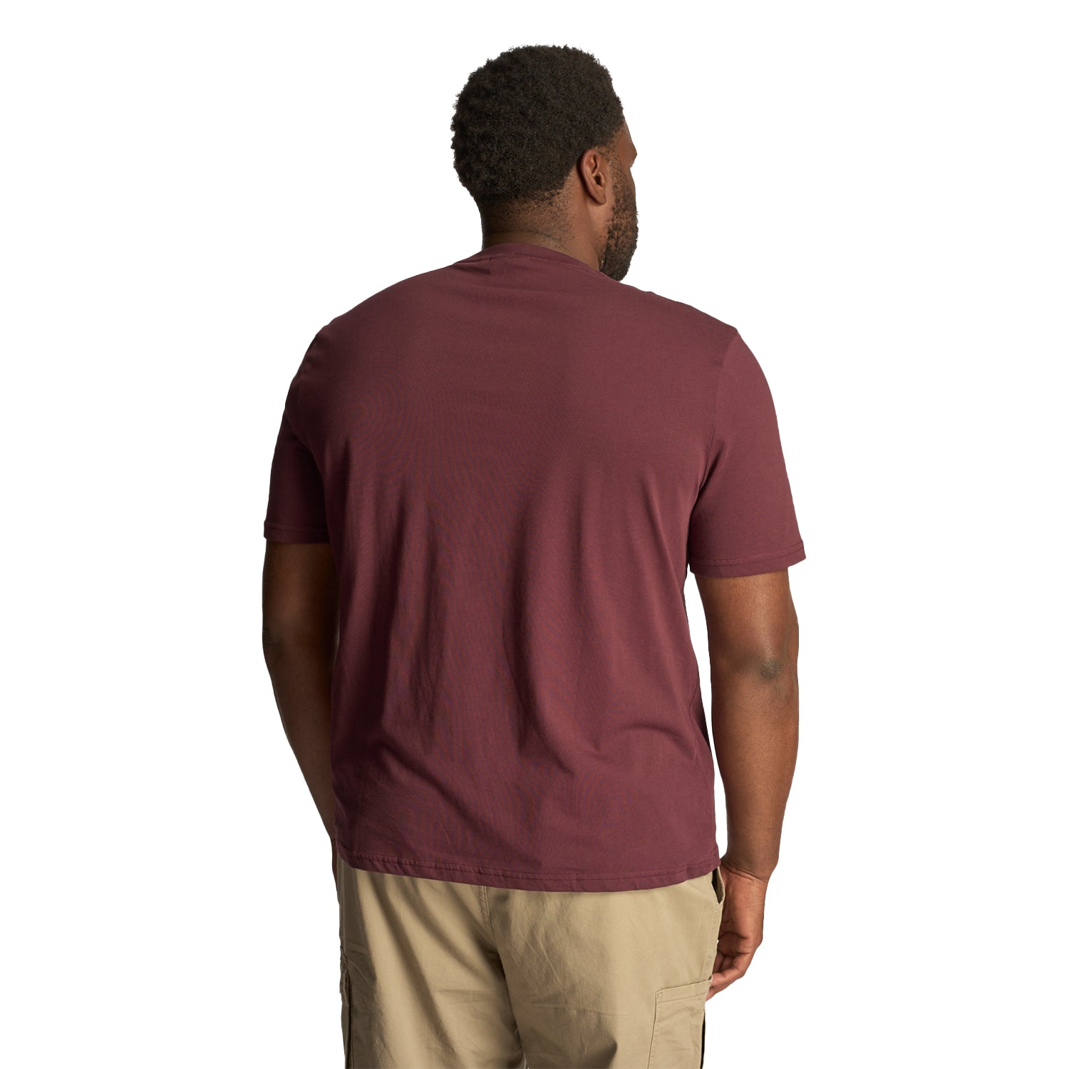 Burgundy - Lifestyle - Lyle & Scott Mens Plain Plus T-Shirt