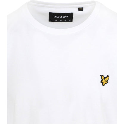White - Side - Lyle & Scott Mens Plain Plus T-Shirt