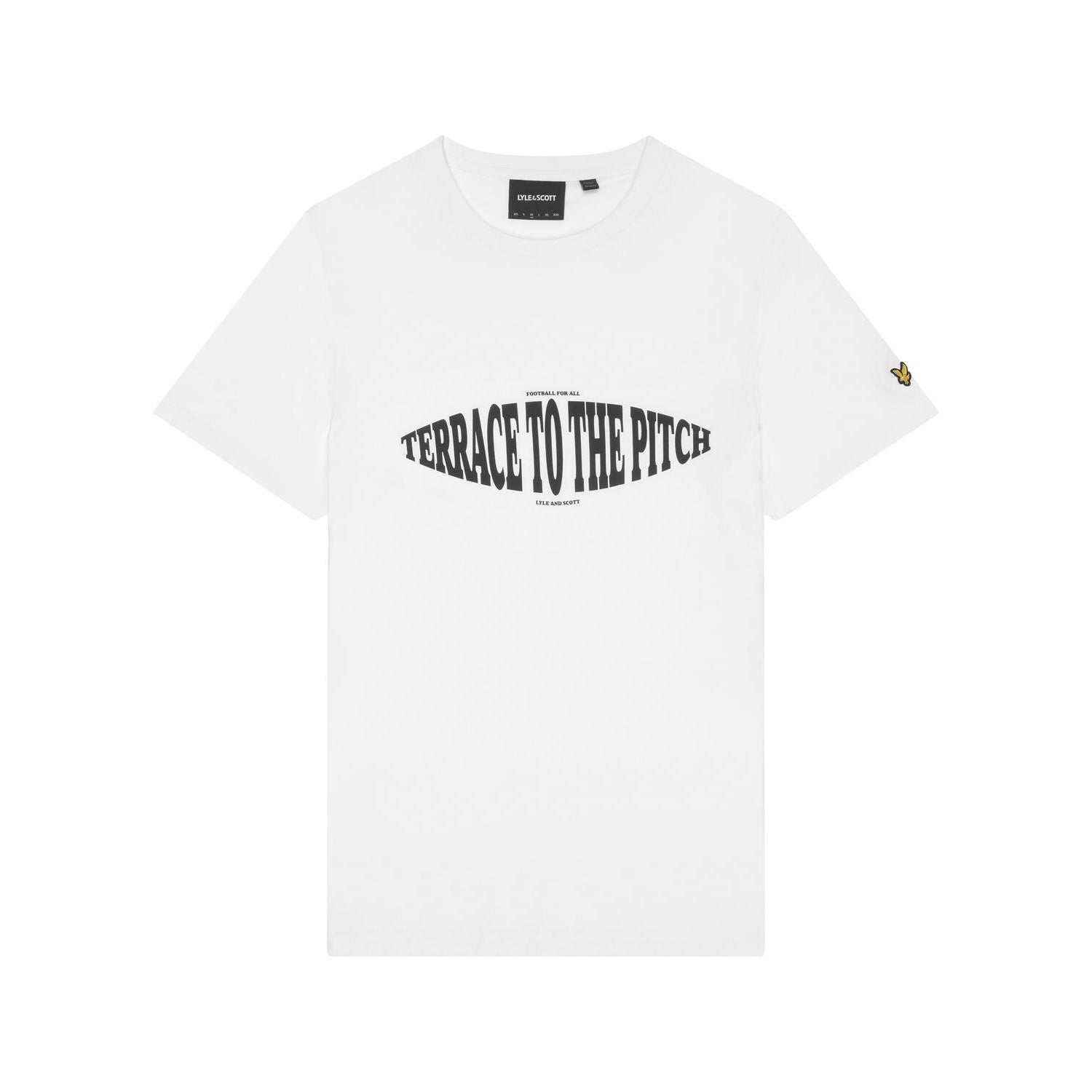 White - Front - Lyle & Scott Mens Terrace Printed T-Shirt