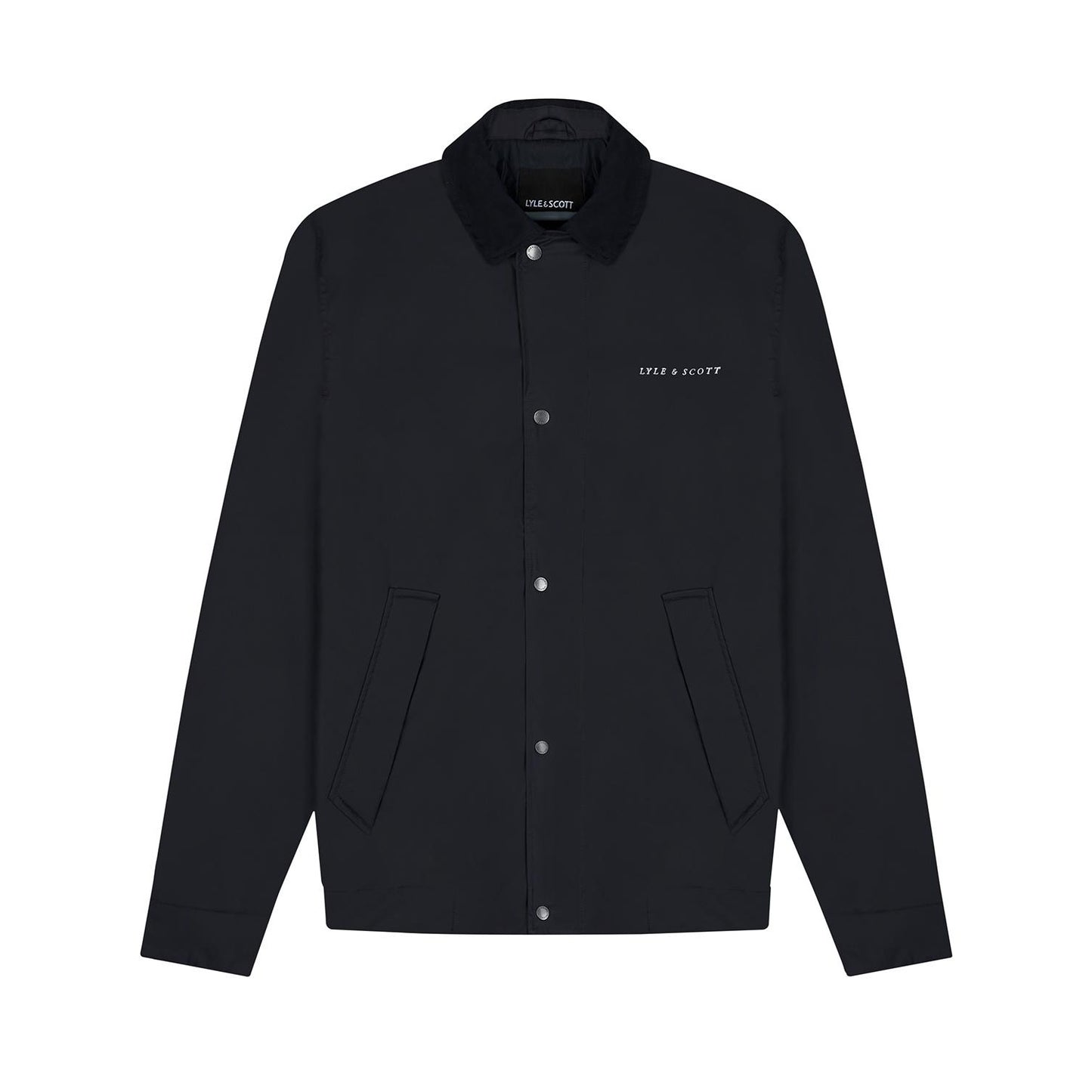 Dark Navy - Front - Lyle & Scott Mens Coach Jacket