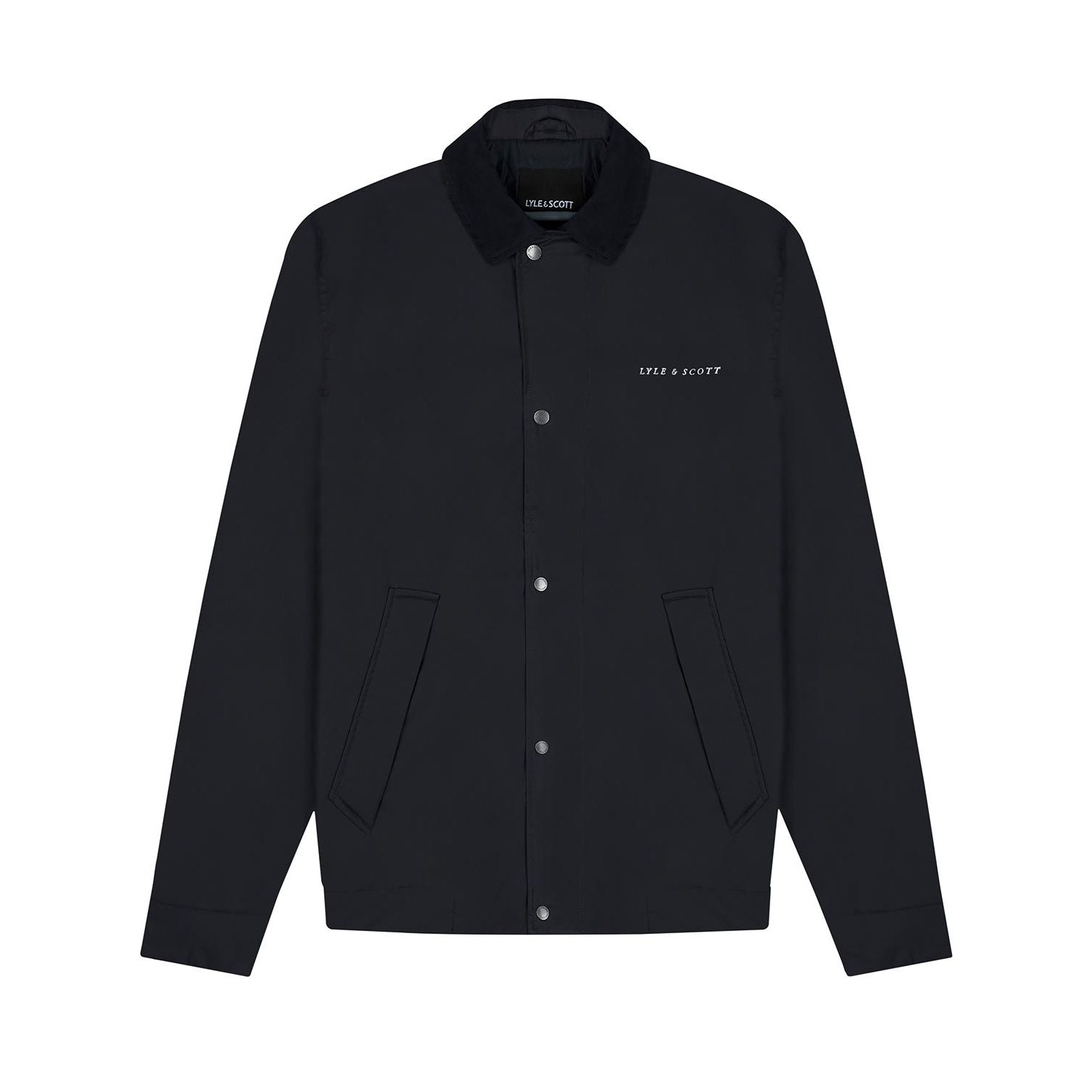 Dark Navy - Front - Lyle & Scott Mens Coach Jacket